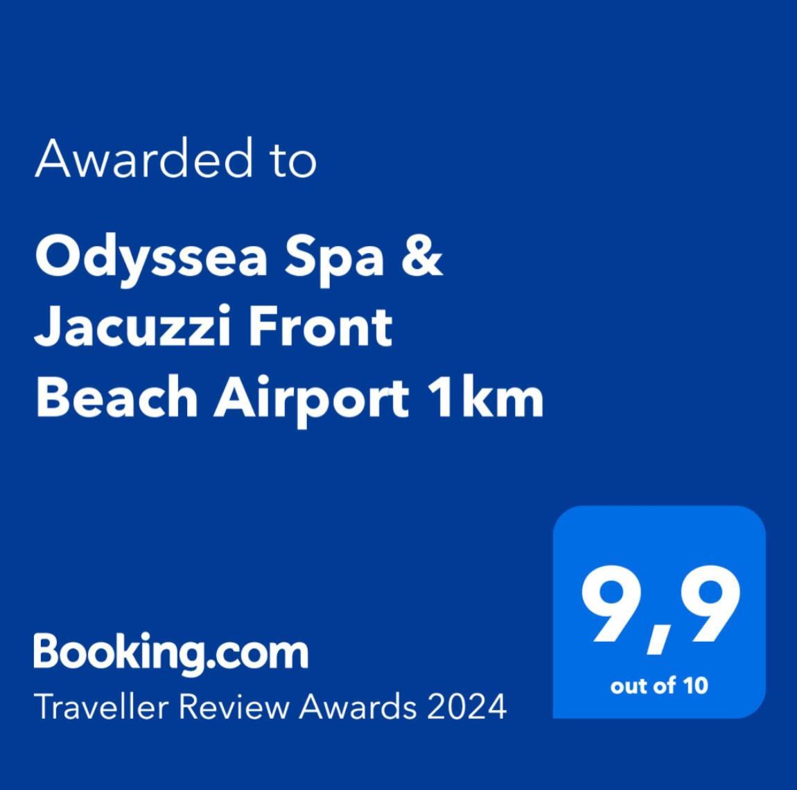 Odyssea Top View & Hot Jacuzzi Front Beach Kremastí Eksteriør bilde